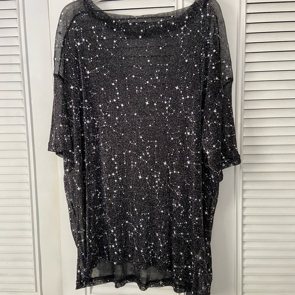 Amazon Wdirara Sheer Half Sleeve Top Whimsygoth, Witchey, Dark Romantic - Picture 6 of 11